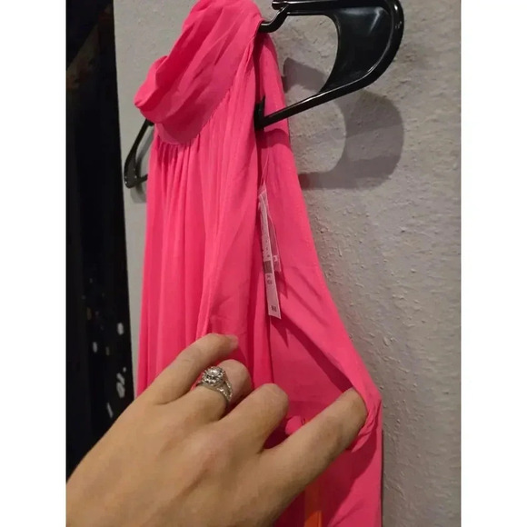 New York & Company Women's Pink Sleeveless Maxi Dress Size M Y2K Fairy - Picture 14 of 14